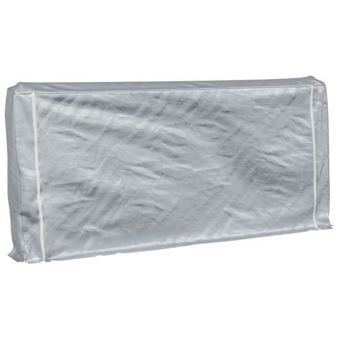 VidaXL Portant de bois de chauffage et housse de pluie acier galvanisé, stockage de bûches, porte-bûches de cheminée, 4100712