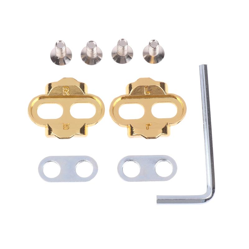 

Bicycle Pedal Cleats Adapter Converter Clipless Eggbeater Mallet Mountain Bike Locking Pedal Metal Crank Cleats Screw Set золотой