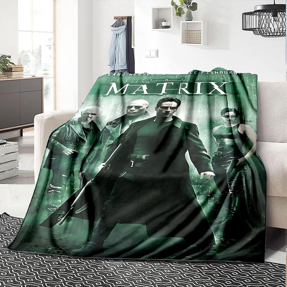 1 Stück Matrix Keanu Reeves Flanelldecke Weiche Warme Überwurfdecke für Zuhause, Büro, Reisen, Ganzjahres Gemütliche Bettwäsche GeschenkL1156