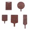 5Pcs Wood Dollhouse Kitchen Accessory Round Square Bread Dessert Board  Miniature Scene