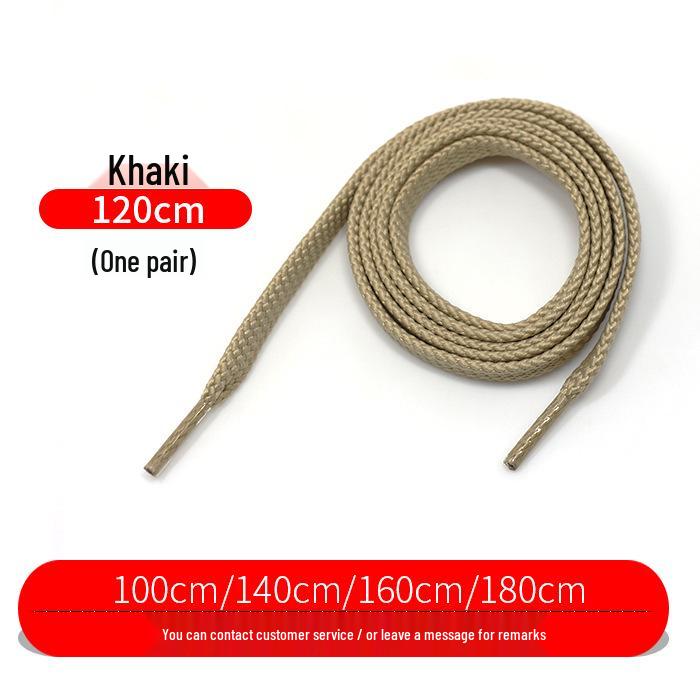 Flat Thickened Sneaker Laces for Casual and Basketball Shoes - In Black, White, and Colorful Designs