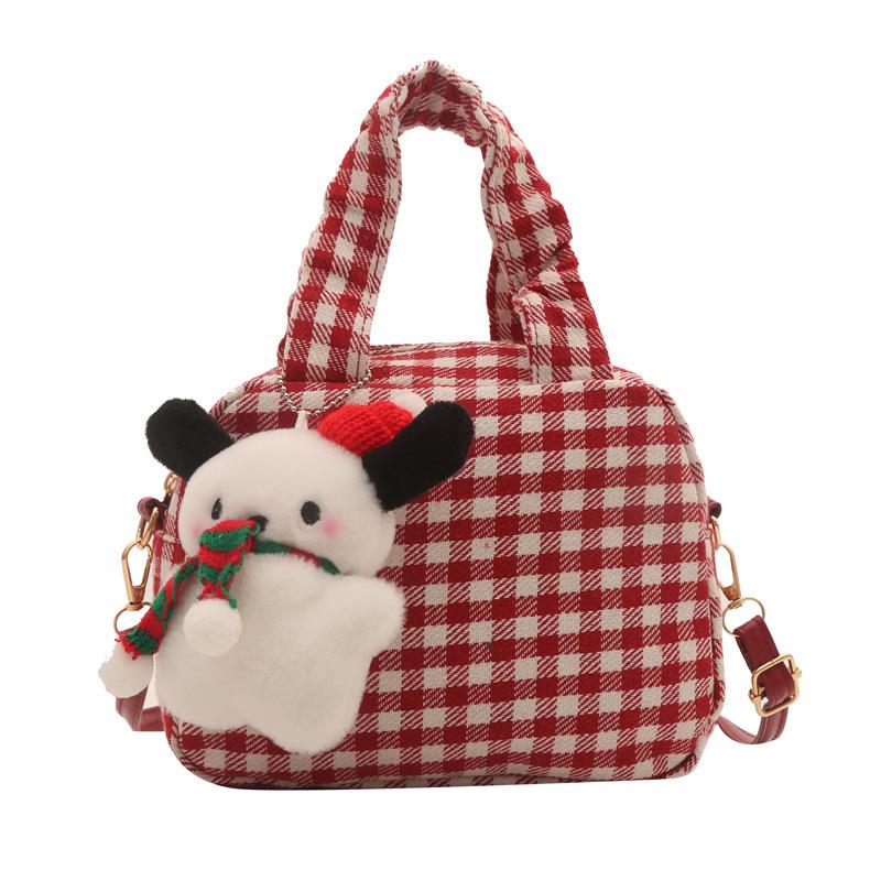 Trend Fashion Shoulder Winter 2025 New Popular Contrasting Bag Simple Oblique Span Niche Commuter Small Square Bag