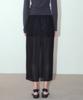 Hauseuobeupondeu Fog Flower Maxi Skirt_Black