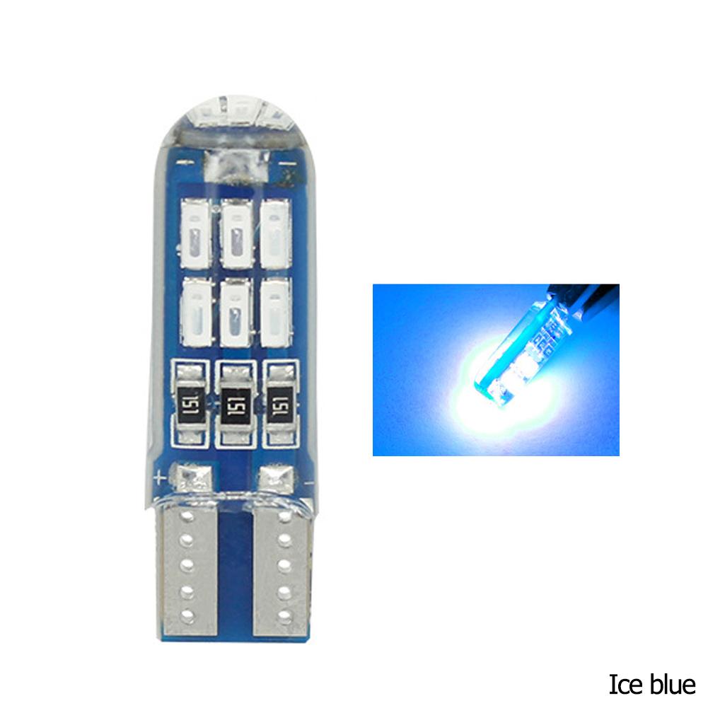 2PCS 15LED W5W T10 LED CANBUS No Error 5W5 12V 3W Super Bright Car Interior Side Light 194 4014 SMD Auto Bulb White Amber Red