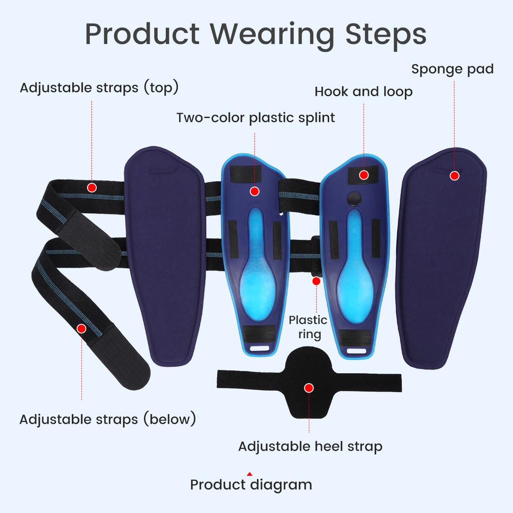 Ankle Brace Support for Sprains and Ligament Injury, Stirrup Ankle Splint Stabilizer Fits Left & Right Feet