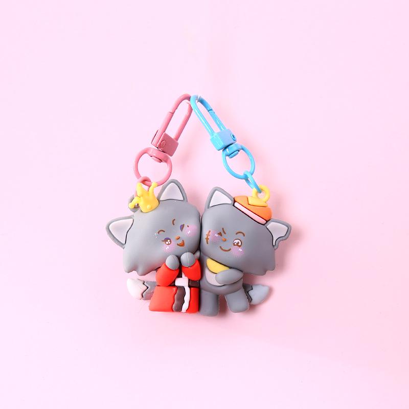Adorable Cartoon Butter Bear Keychain Pendant: Cute Bag Charm & Couple Gift