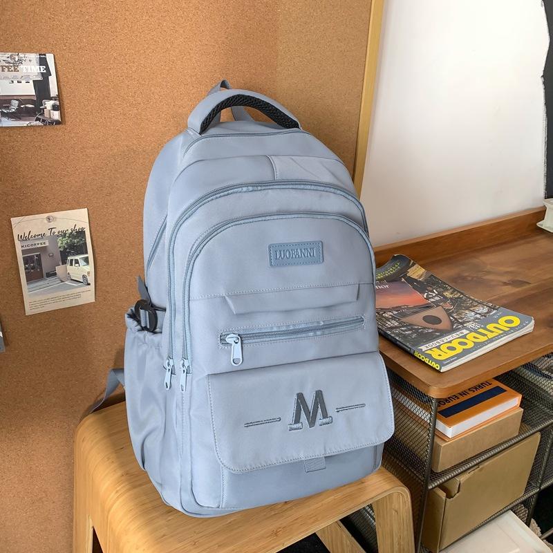 Large Capacity Men's and Women's Backpacks, College Students' Backpacks, Junior High School Students' Schoolbags, Women's Trendy Schoolbags