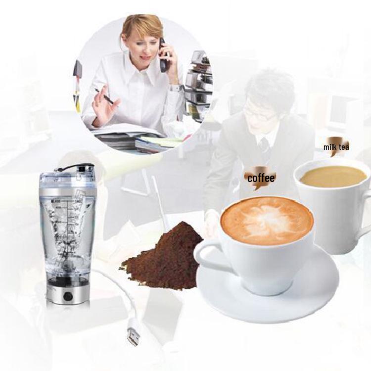 450ML Automatic Electric Shaker: Lazy Stir Cup for Protein Powder & Sports Fitness