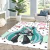Hatsune Miku Style Square rugs are a great choice for living rooms, bedrooms, home décor, and as gifts.