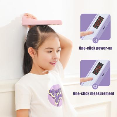 Taşınabilir Ultrason Yükseklik Ölçüm Cihazı LCD Ekran Elde Taşınabilir Çocuk Yetişkinler Kablosuz Kızılötesi Yükseklik