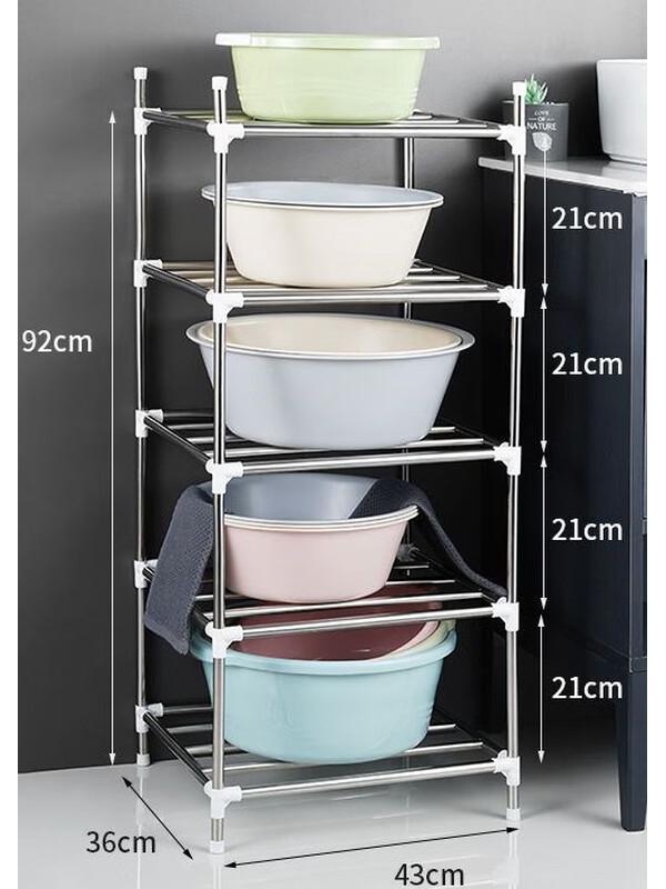 LIEI Stainless Steel Basin Storage Shelf