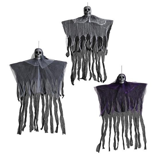 Halloweenská závěsná dekorace ducha Strašidelný létající duch lebky pro rekvizitu strašidelného domu Vnitřní Venkovní Veranda Dvůr Dekorace na strom