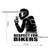 Respect for Bikers Motorcycle Laser Sticker D244