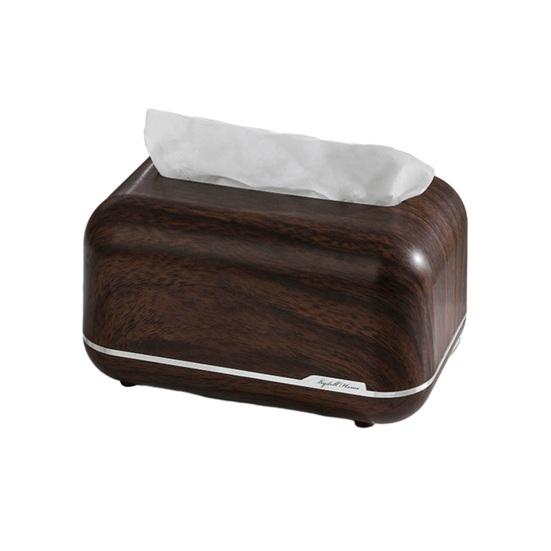Tissue Box Magnetic Opening Closing Automatic Lifting Spring Smooth Paper Pull Tissue Container Classic Style Tissue Dispenser