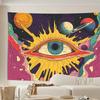 Space Eye Psychedelic Tapestry Retro Trippy Wall Art for Living Room Bedroom Office Party Home Decor