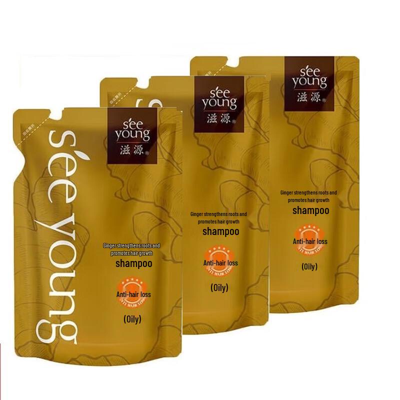

Seeyoung Ginger Strengthening Shampoo Refill for Oily Scalp, 3x235ml