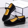 Old Beijing Cloth Shoes Women's Hotel Etiquette Dance Flat-bottomed Middle-aged Work Shoes Black Generation Mother Black Cloth Shoes