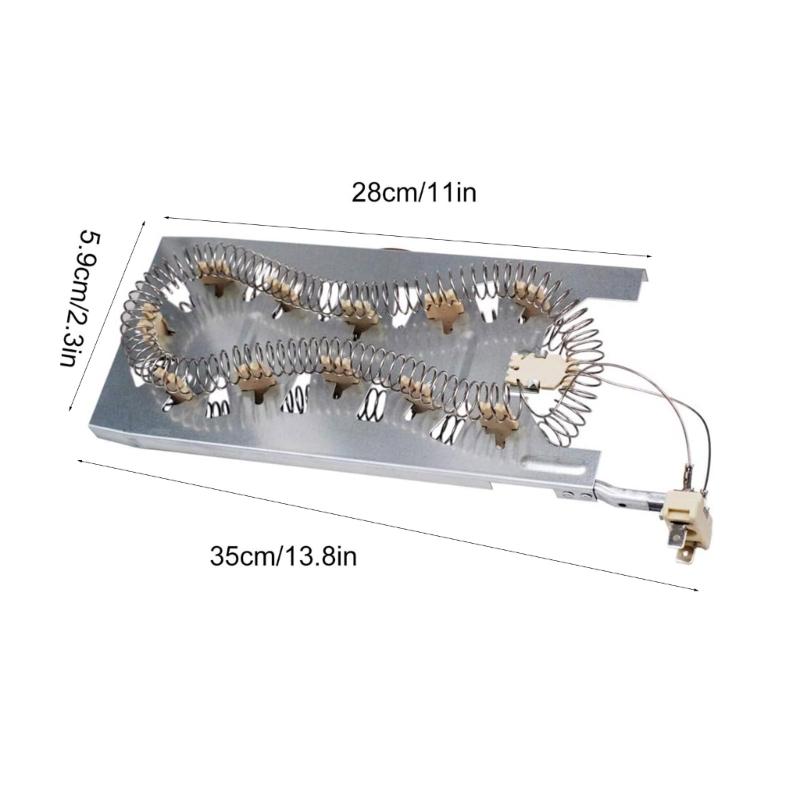 Universals Metal Heating Element Replacement 3387747 Energy Saving Dryer Component for AP6008281 PS11741416 Enduring
