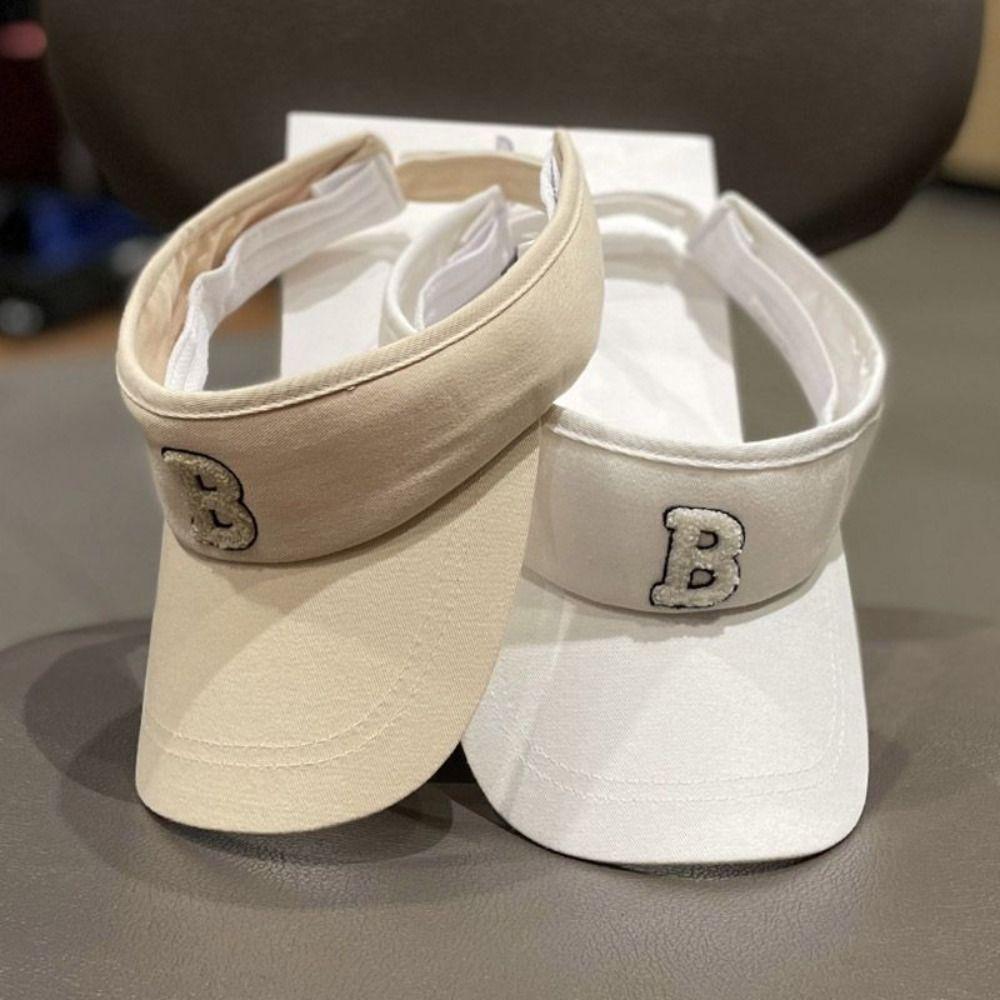 

Adjustable Women Sunshade Hat Big Brim Baseball Caps Simple Visor Cap Outdoor рожевий