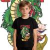 Dbz Shen Long x Goku Anime Print Boys Girls Cotton T Shirt Soft Breathable Kids Casual Tee Top Daily Wear