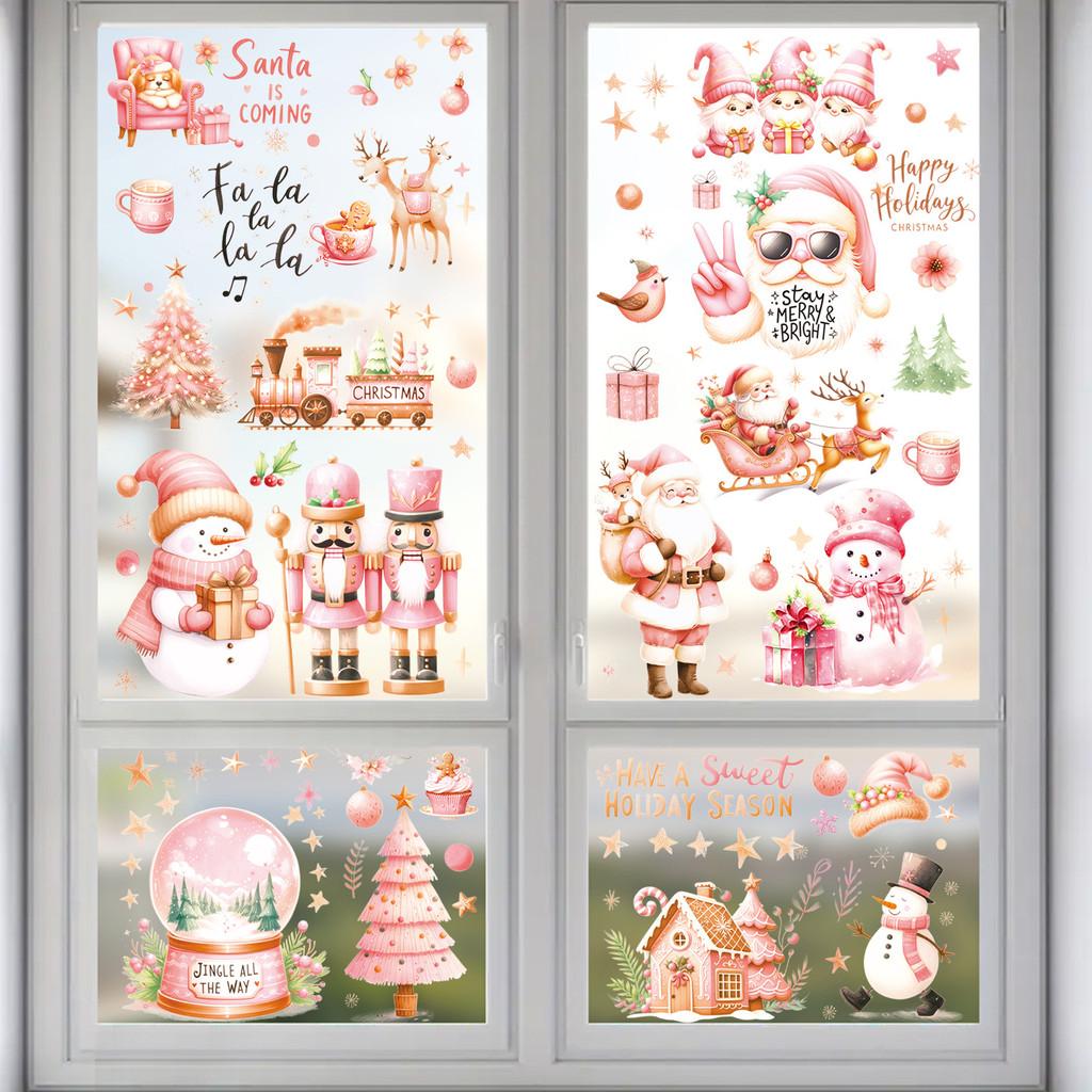 Wall Decals Christmas Set Pvc Christmas Tree Wall Sticker For Festive Room Decor