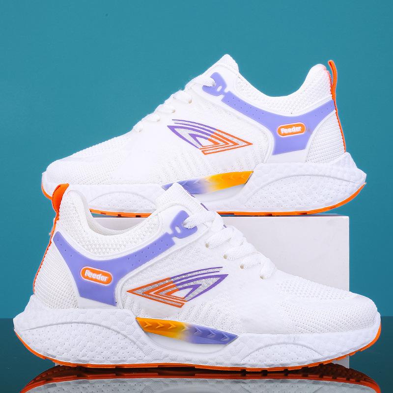 

Новые кроссовки для пар, модная повседневная обувь на платформе, модная летающая тканая обувь, женские кроссовки 40