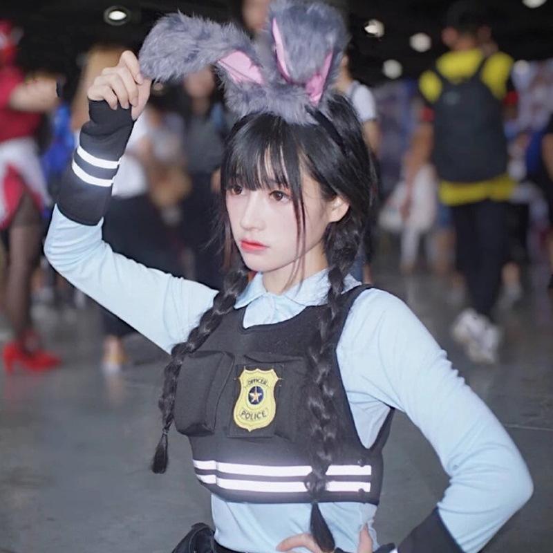 The new cos clothes are real shots of crazy animal city cos judy judy rabbit cos full set of anthropomorphic clothes
