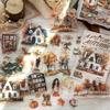 Journal GO 30pcs A Poem of Autumn Stickers Kawaii Scrapbooking Sticker Journaling Card Craft Supplies Planner Decorative Decals