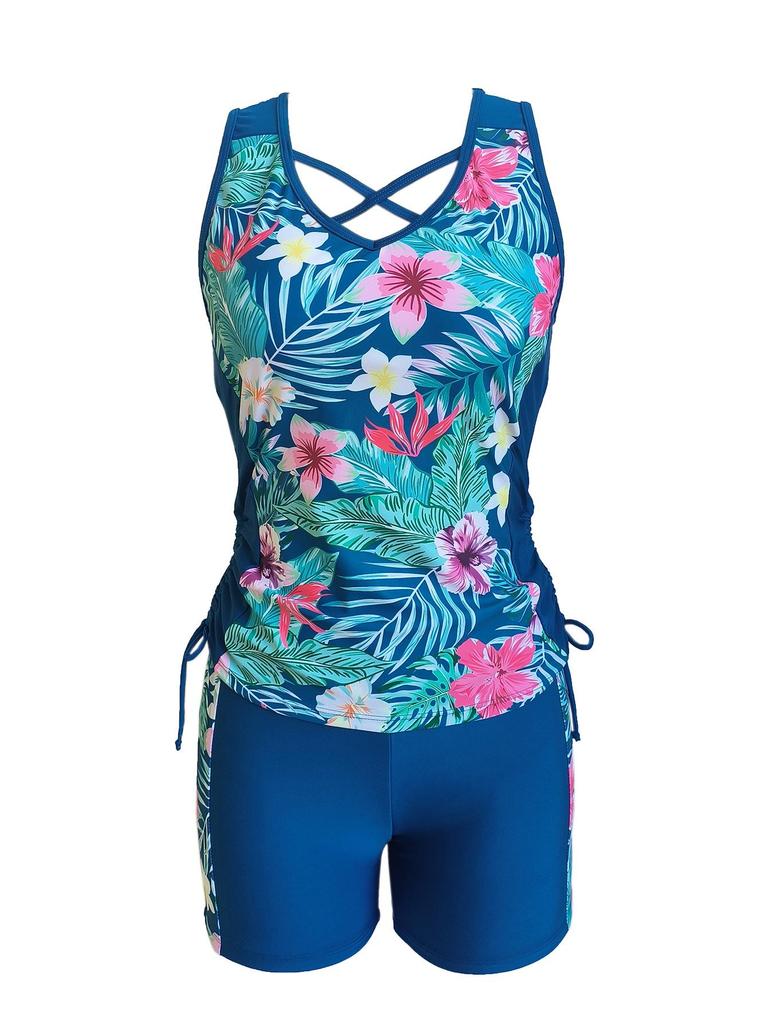 2024 European & American Plus Size Printed Bikini - Sexy Cross-Border Swimsuit