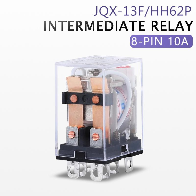 1PC HH52P HH53P HH54P HH62P HH63P HH64P DC12V DC24V Electromagnetic Intermediate Relay 8 11 14 Pin Control Switch LED Indicator Relays 5