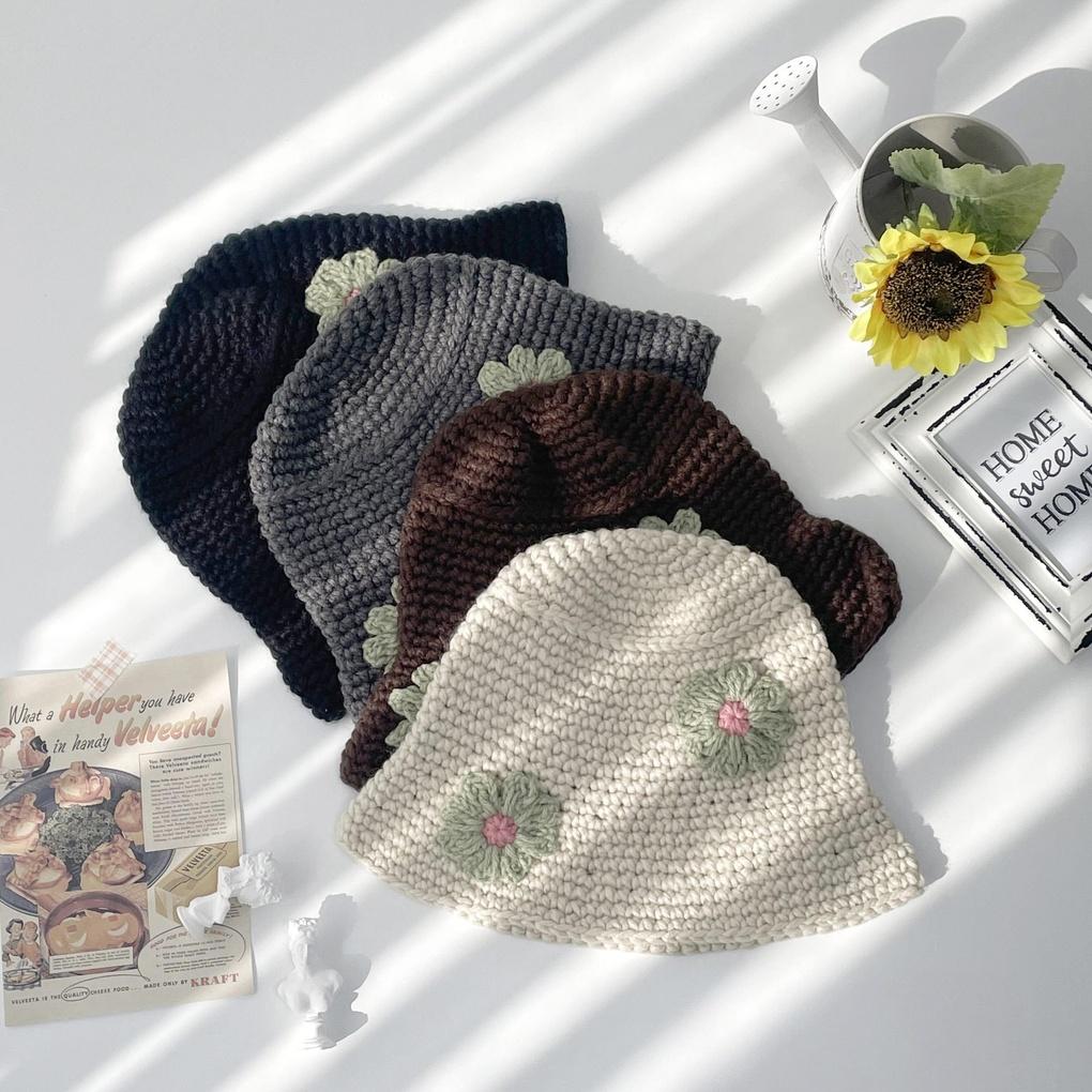 Women's and Men's Daily Flower Deco Bucket Hat