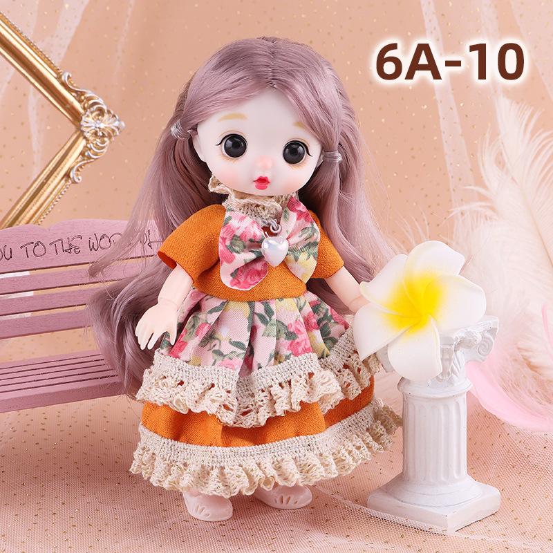 

17см Bjd Кукла Нарядная одежда Кукла 13 подвижных суставов Игрушка для девочки