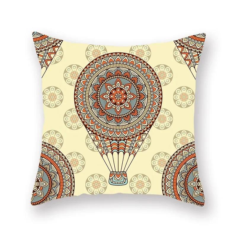 Retro Religious Ethnic Pattern Print Series Pillow Cover Bohemian Home Decor Bedroom Room Living Room Sofa Cushion Cover