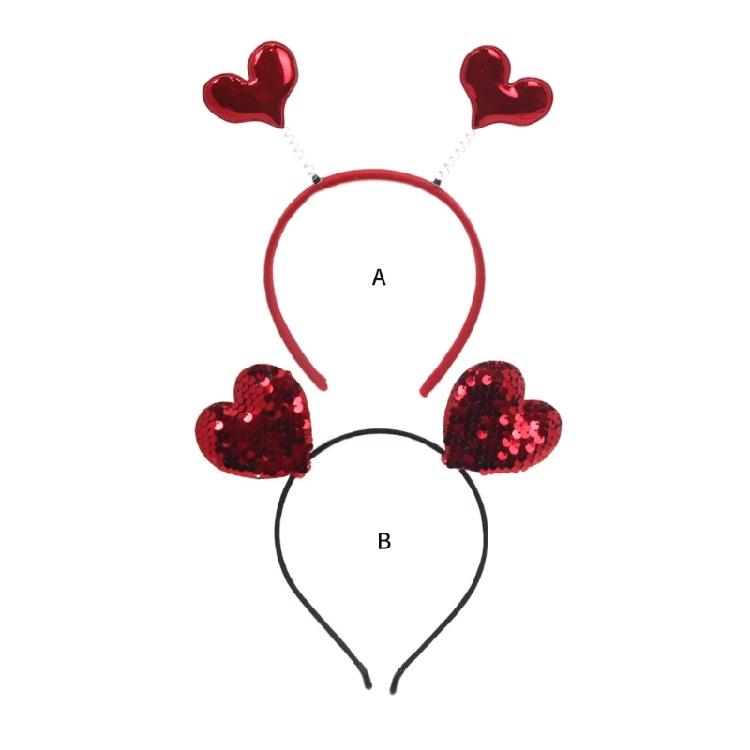 Love Heart Hair Hoop for Women Skidproof and Gentle On Hair Great for Daily Wear and Enhancing Valentine's Party Looks