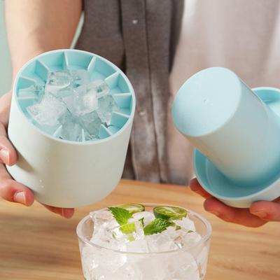 Ice Bucket Cup Mold Ice Cubes Tray Food Grade Quickly Freeze Silicone Ice Maker