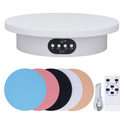 Turntable Display Stand 7.9in USB OR Battery Powered Adjustable Speed 360 Degrees Turntable Stand