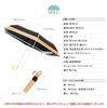 Folding Parasol for Both Rain and Shine Bamboo for Women [VITAFELICE] (lightweight/curved Handle) Vsgz-452z (combination (beige Black))