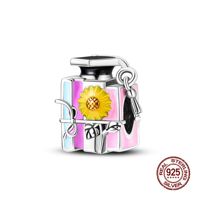 Copper Graduation Season Series Owl Bachelor'S Hat Charms Beads Suitable For 3Mm Original Design Bracelets DIY Style Jewelry