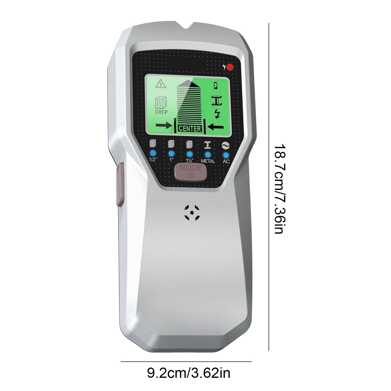 

Handheld Wall Metal Detector Finder Battery Powered Metal Detector Stud Metal Detection Instrument for Metal Current Wire Wood срібний