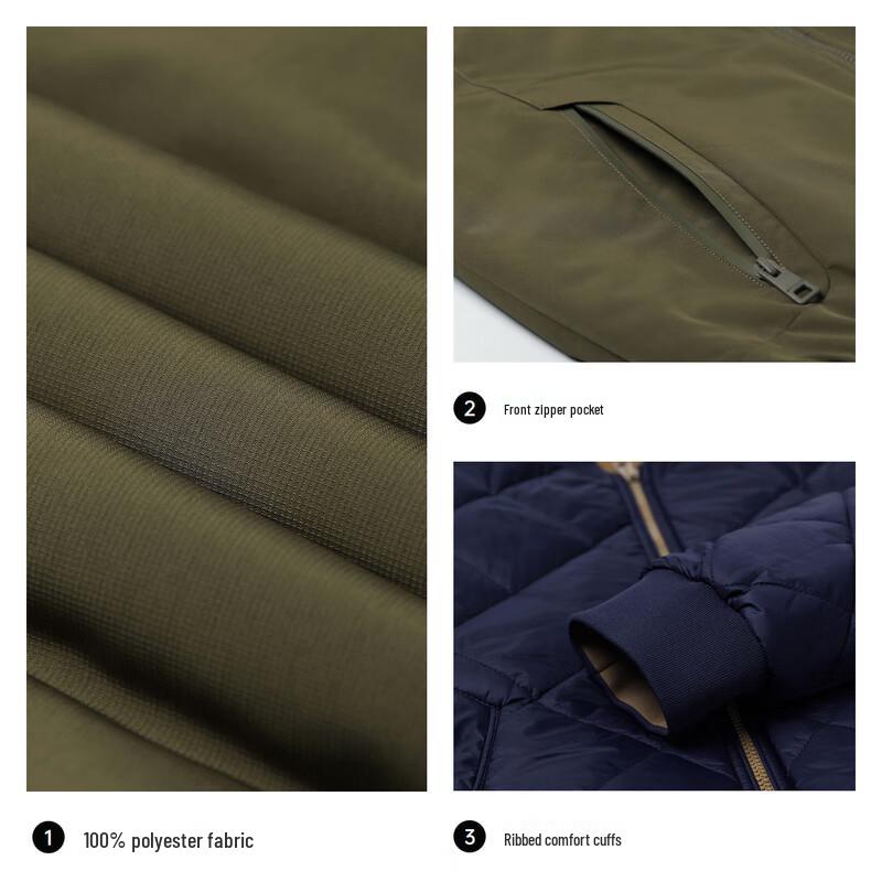 SEPTWOLVES Men's Reversible Bomber Cotton Jacket