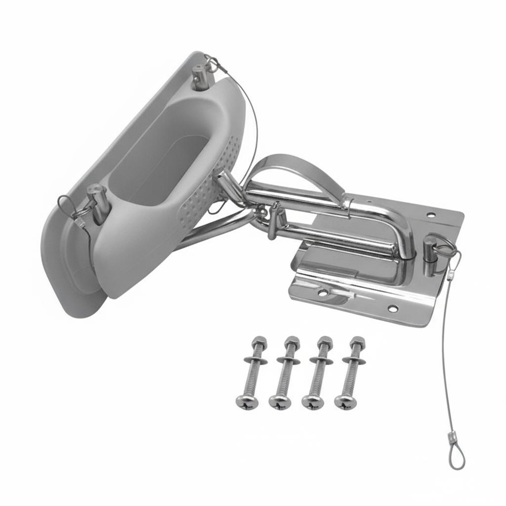 Boat Quick Release Snap Davit Set 304 Stainless Steel Seawater Resistant Rust Proof 110kg Load Capacity for Yachts Boats