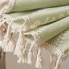Ready-to-Hang Curtains with Swirl Design - Tri-Color Tassel Drapes for Kitchen & Bay Window | Lightweight Light Filtering Room Divider (3 Styles)