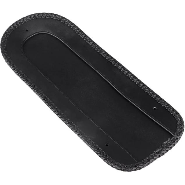 Black Motorcycle PU Leather Rear Fender Bib Leather Solo Seat for Harley Springer Softail Heritage Classic FLSTC EFI FLSTCI 2006-2017