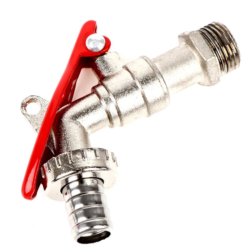 New Garden Hose Faucet with Lock Water Tank Connector Replacement Tools 1/2 Inch Brass Thread Water Tap Lockable Faucet 1 Pcs