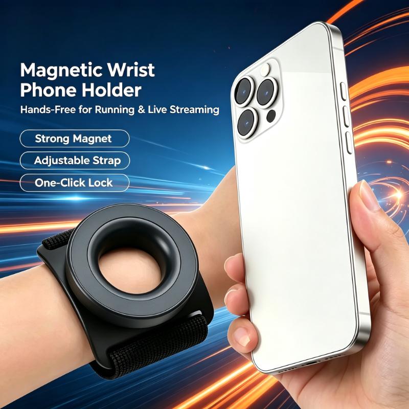 Magnetic Wrist Phone Holder Hands‑Free Wrist Mount Stand for Running Fitness Outdoor Sports and Live Streaming Vlog 7