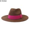 2022 New Summer Straw Sun Hat For Women Fashion Wide Side Panama Cap Outdoor Beach Holiday Jazz Fedora Hat 60CM