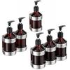 Brown Bathroom Shampoo Holder Easy Refill Soap Pump Bottle Bathroom Soap Holder Easy To Clean Robust Installation