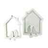24TE Birds House Wall Hanging Silicone Mould Plasters Molds Baking Molds Hanging Ornament Molds Home Decorations