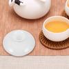 Ceramic Tea Cup Lid 3 Inch Round Universal Fit for Mugs Cups Elegant Replacement Cover for Home Office Tea Room Use