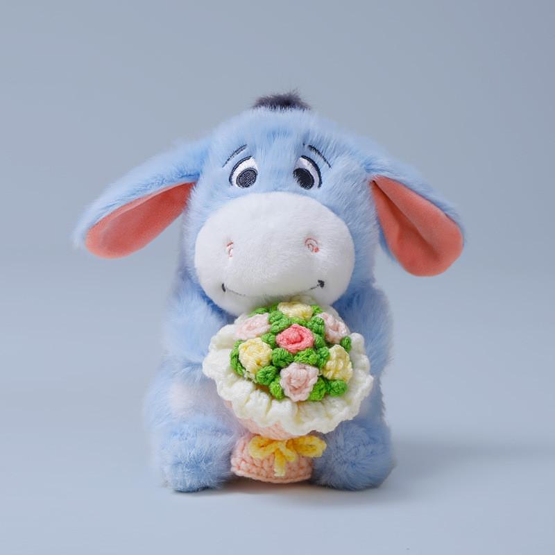 

Kara Cat Fox Cartoon Plush With Floral Accent For Kids Room Ornament Idea Gift Donkey